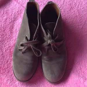 Women lucky brand suede shoes 8b